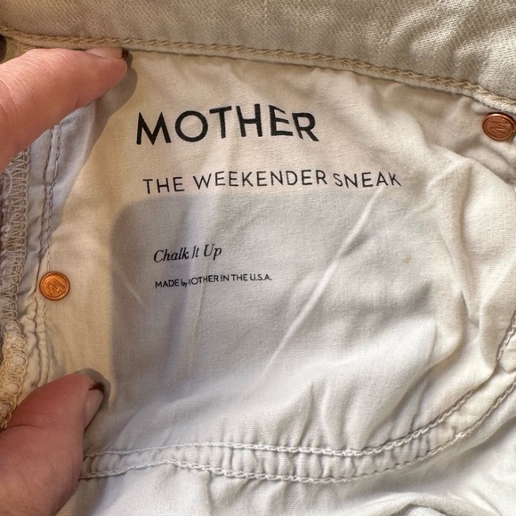 MOTHER: The Weekender Sneak in Chalk it Up.  Size 33 - Picture 12 of 16